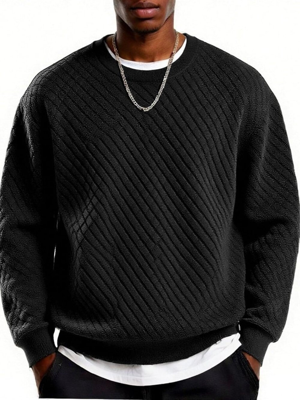 Men's Crewneck Sweatshirts Long Sleeve Casual Pullovers Sweaters